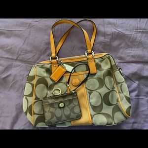 Coach purse with wallet